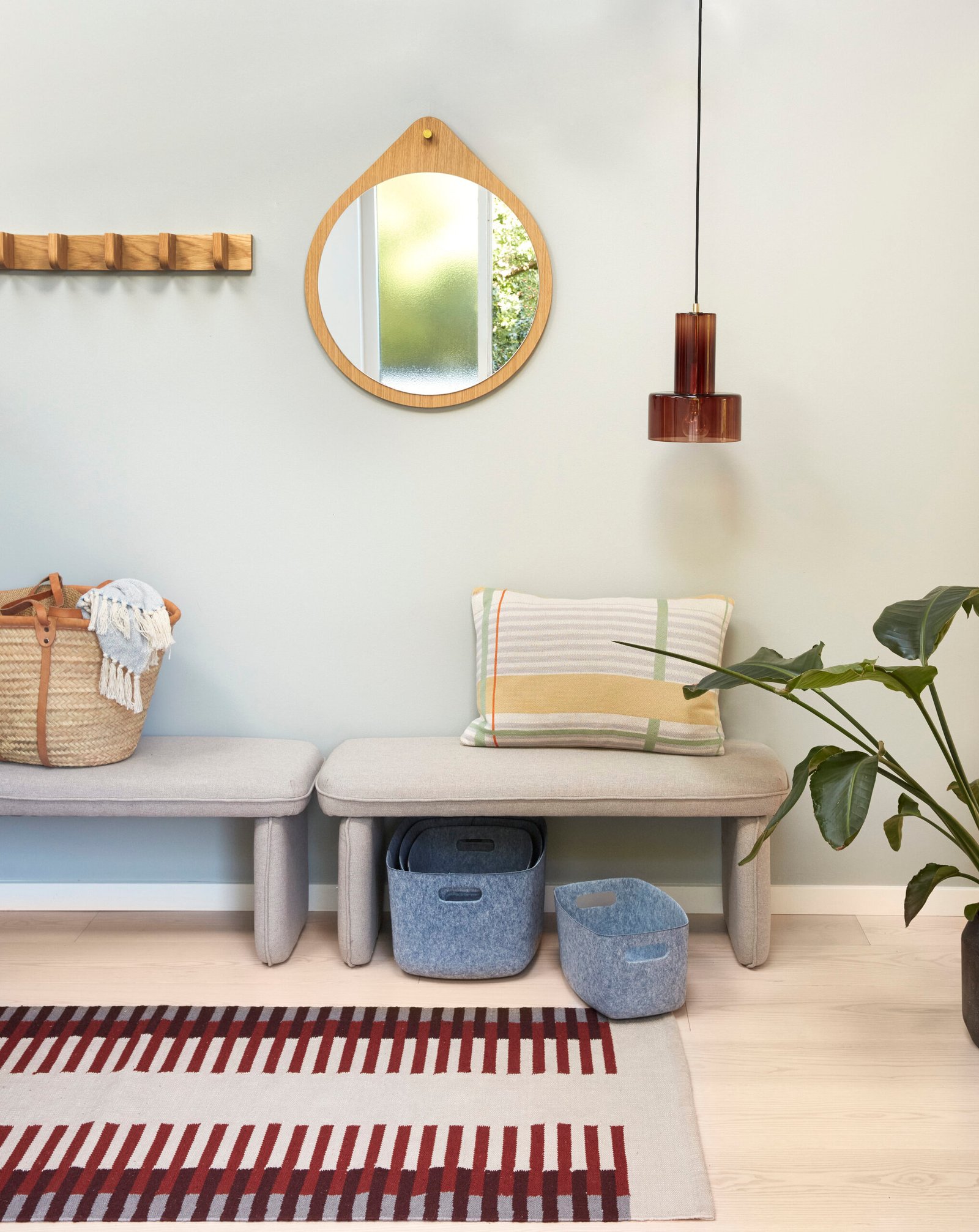 Nomad Knagerække 5 knager Small Natur