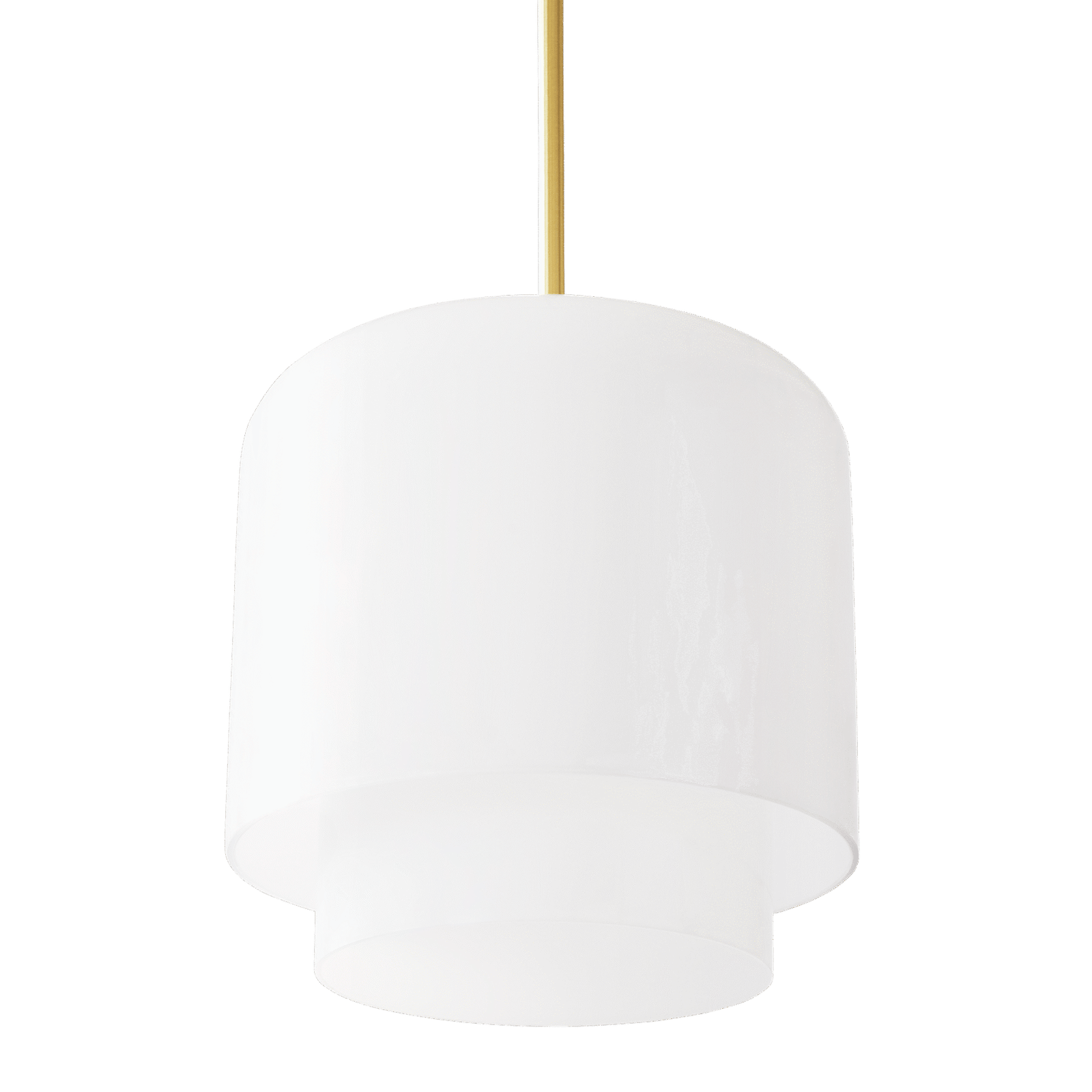 MEGUMI pendant - ø28 cm - Brass / Opal glass