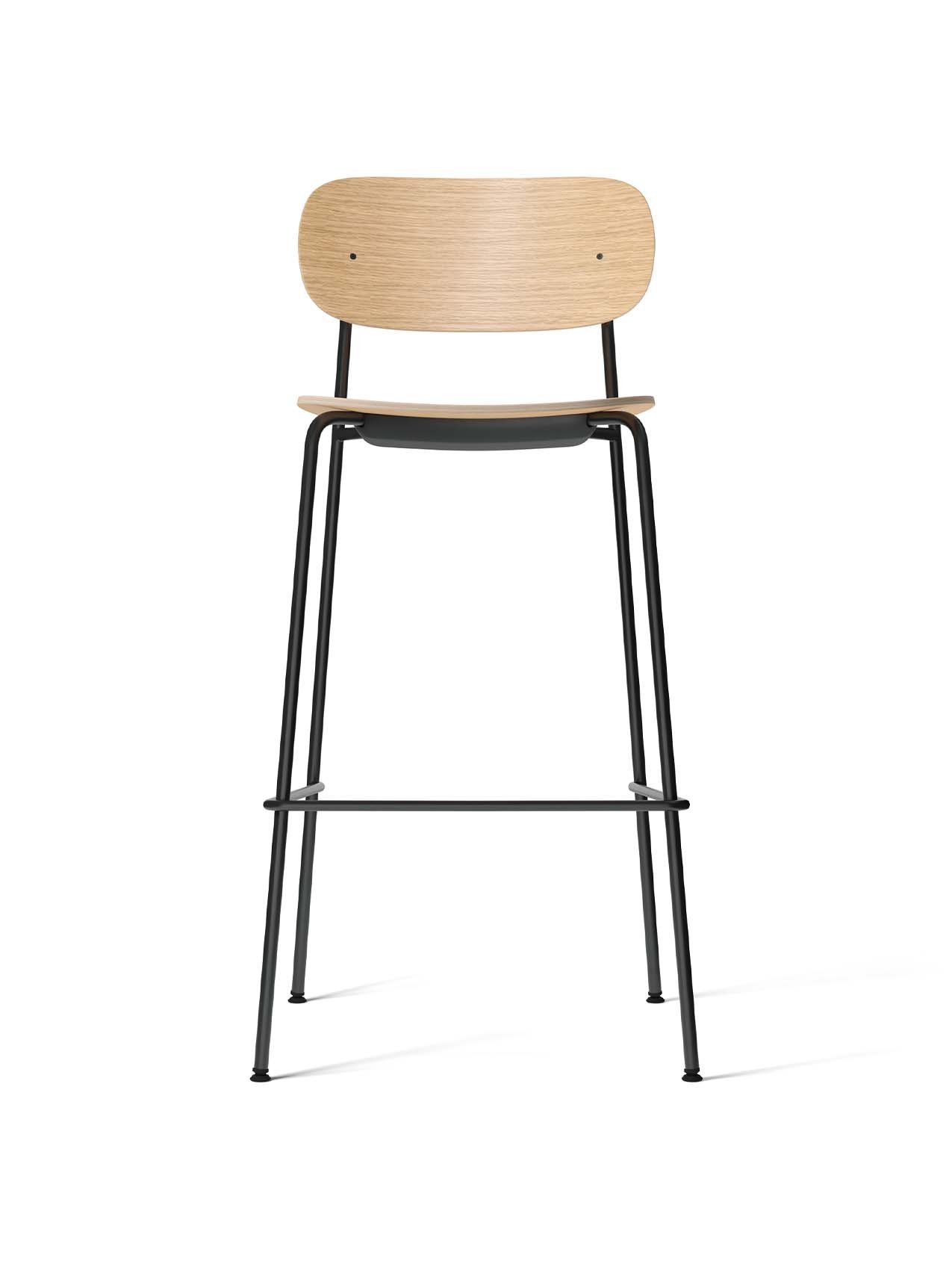 Co Bar Chair, Metal Base, Unupholstered