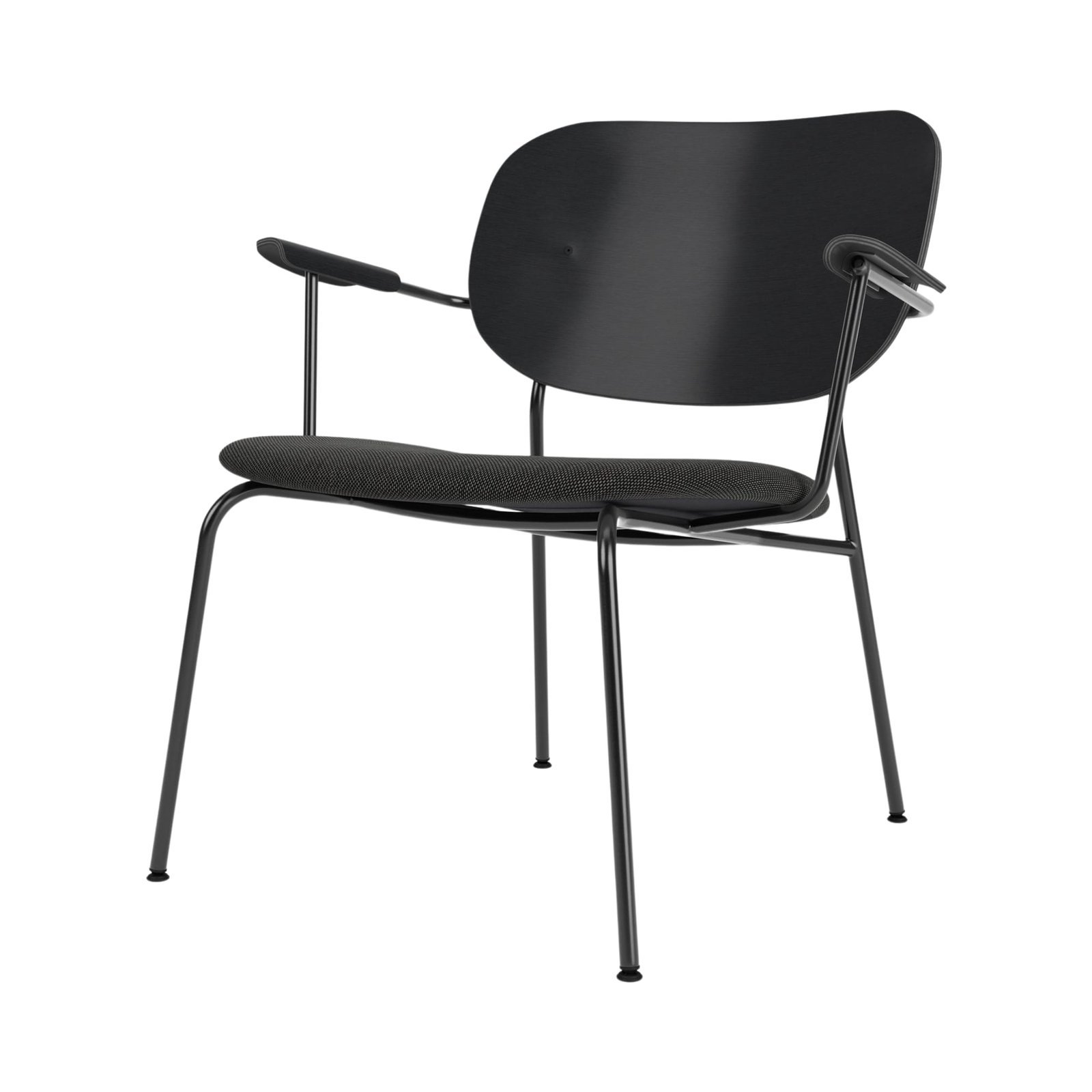 Co Lounge Chair, Metal Base, Textile