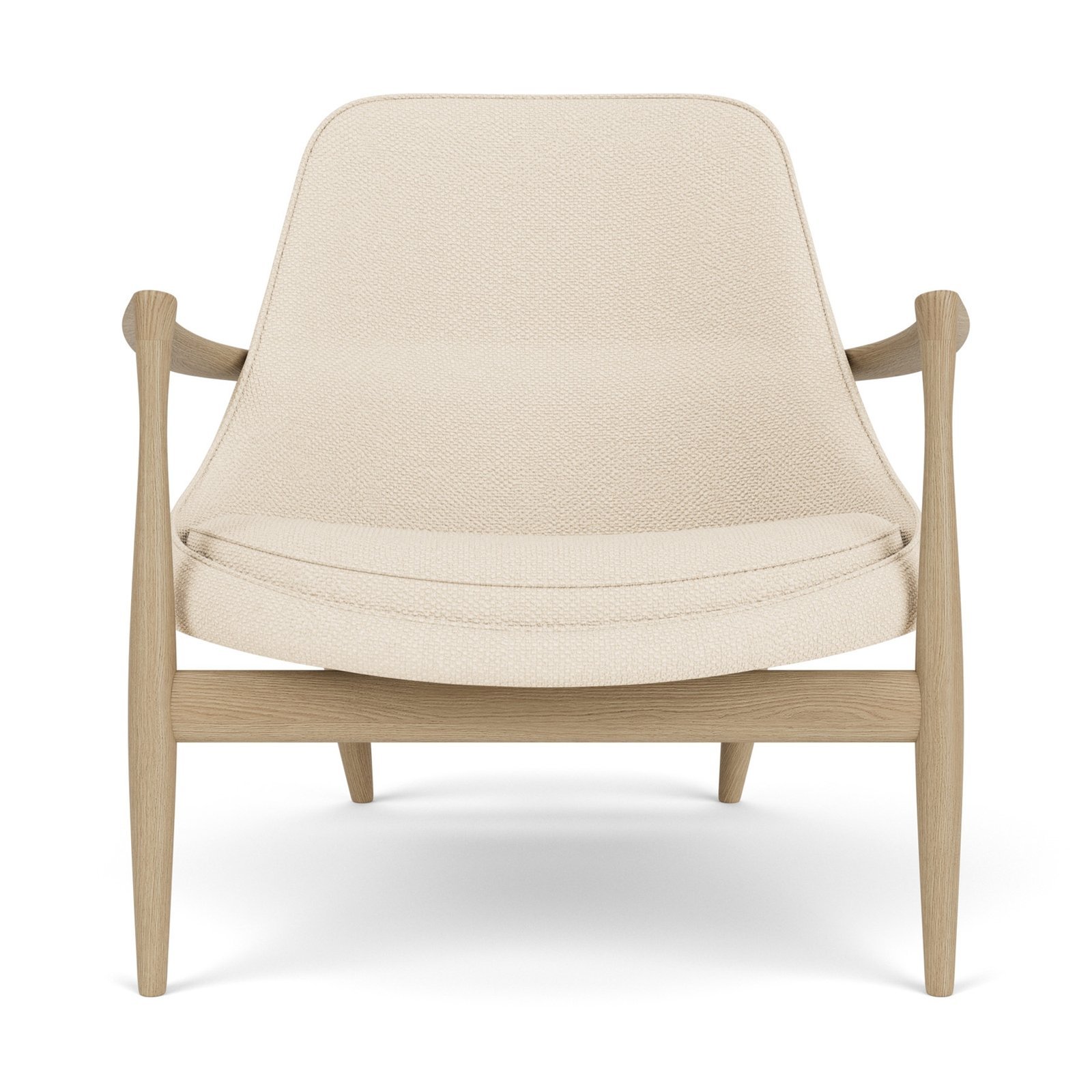 Elizabeth Lounge Chair, Wooden Base, Textile