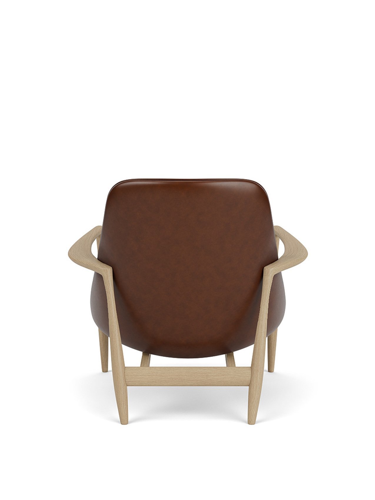 Elizabeth Lounge Chair, Wooden Base, Leather