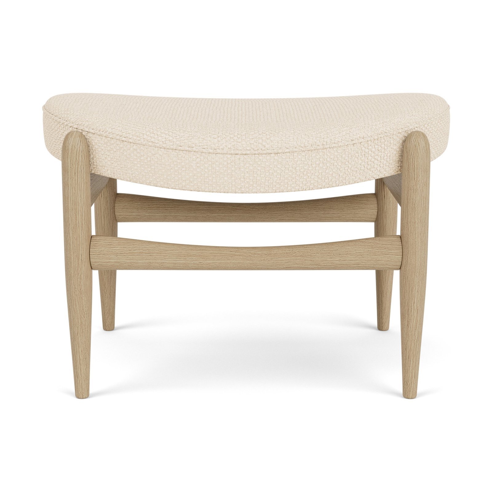 Elizabeth Ottoman, Wooden Base, Textile