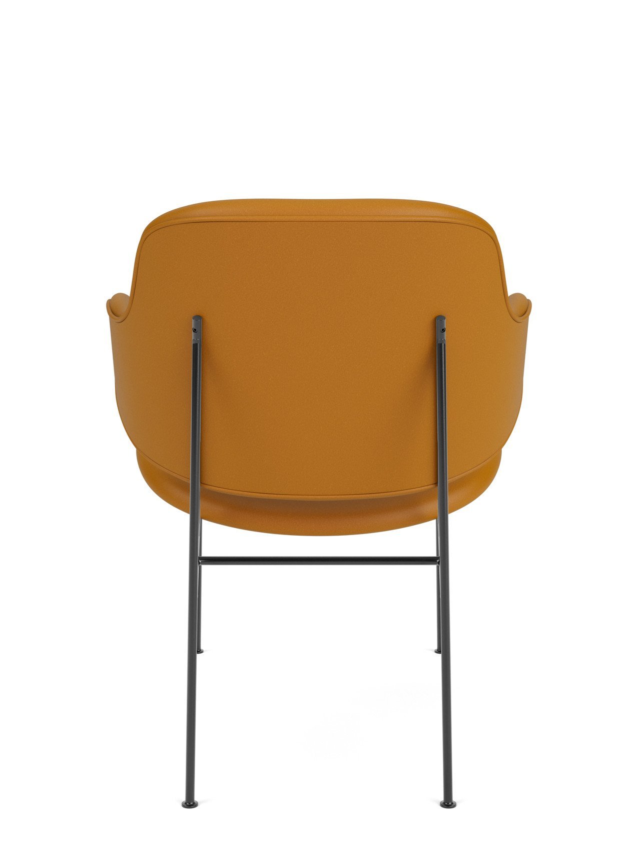 The Penguin Lounge Chair, Metal Base, Leather