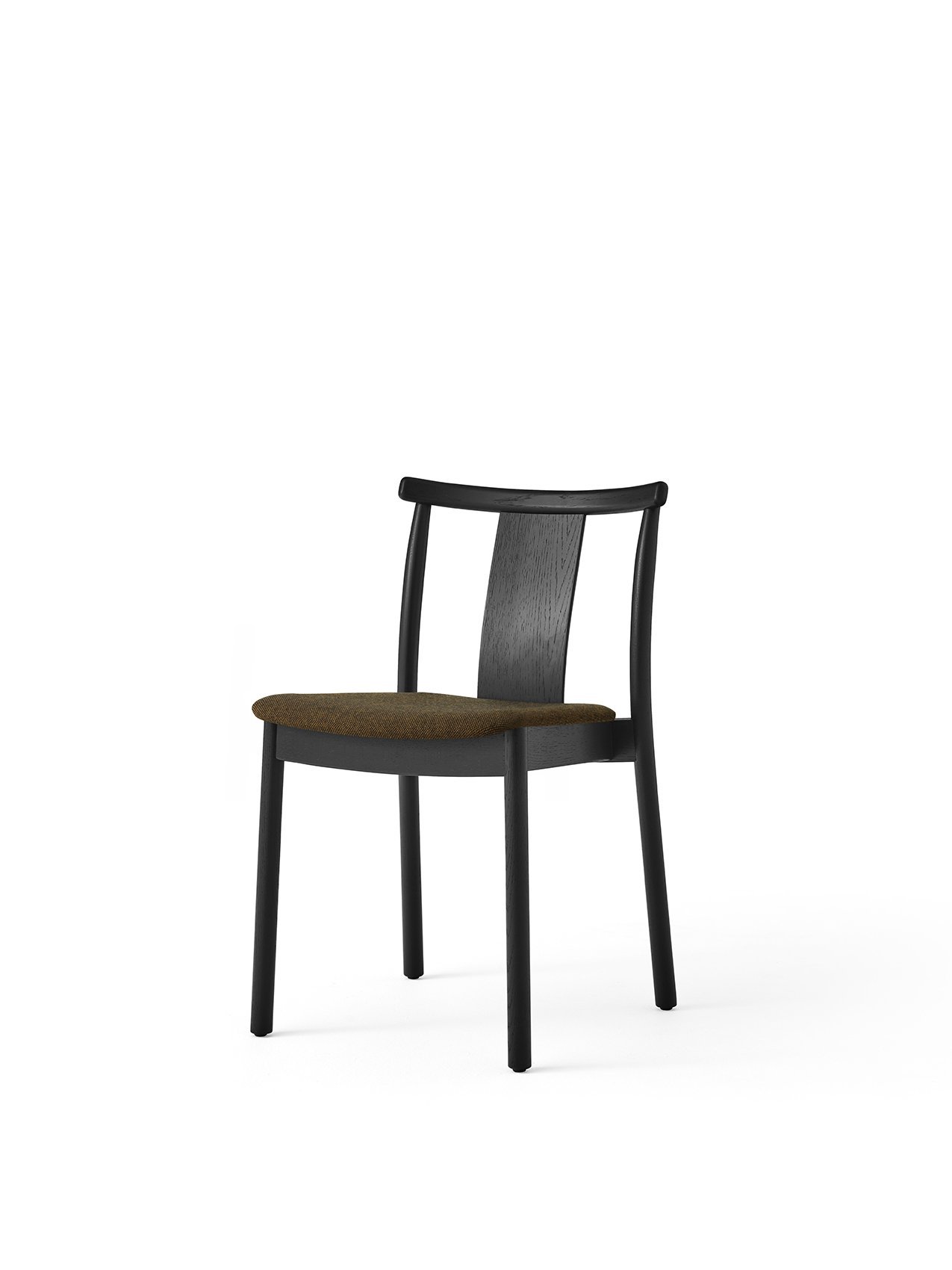 Merkur Dining Chair, Wooden Base, Textile