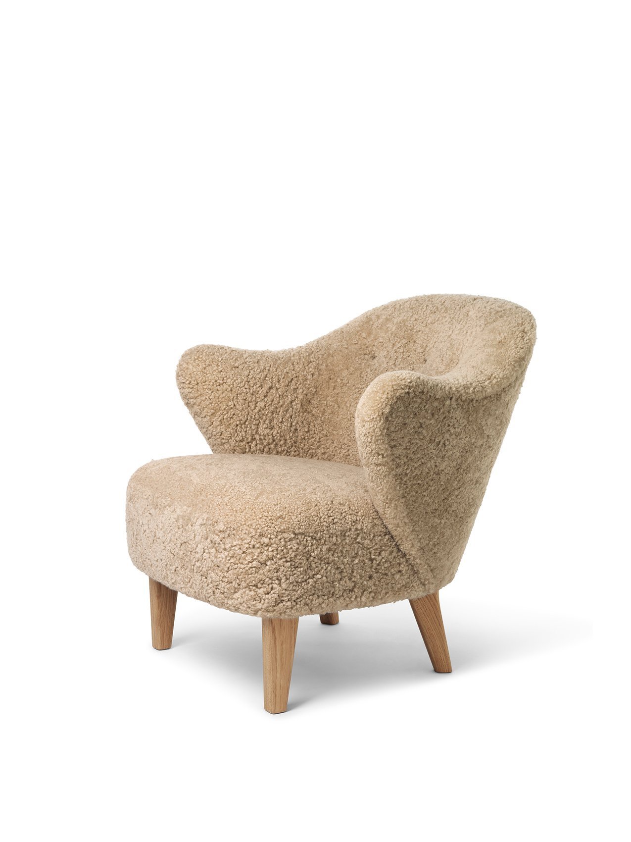 Ingeborg Lounge Chair, Wooden Base, Sheepskin
