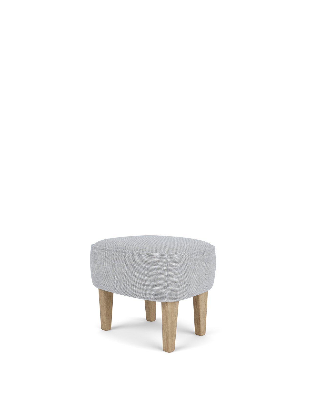 Ingeborg Ottoman, Wooden Base, Textile