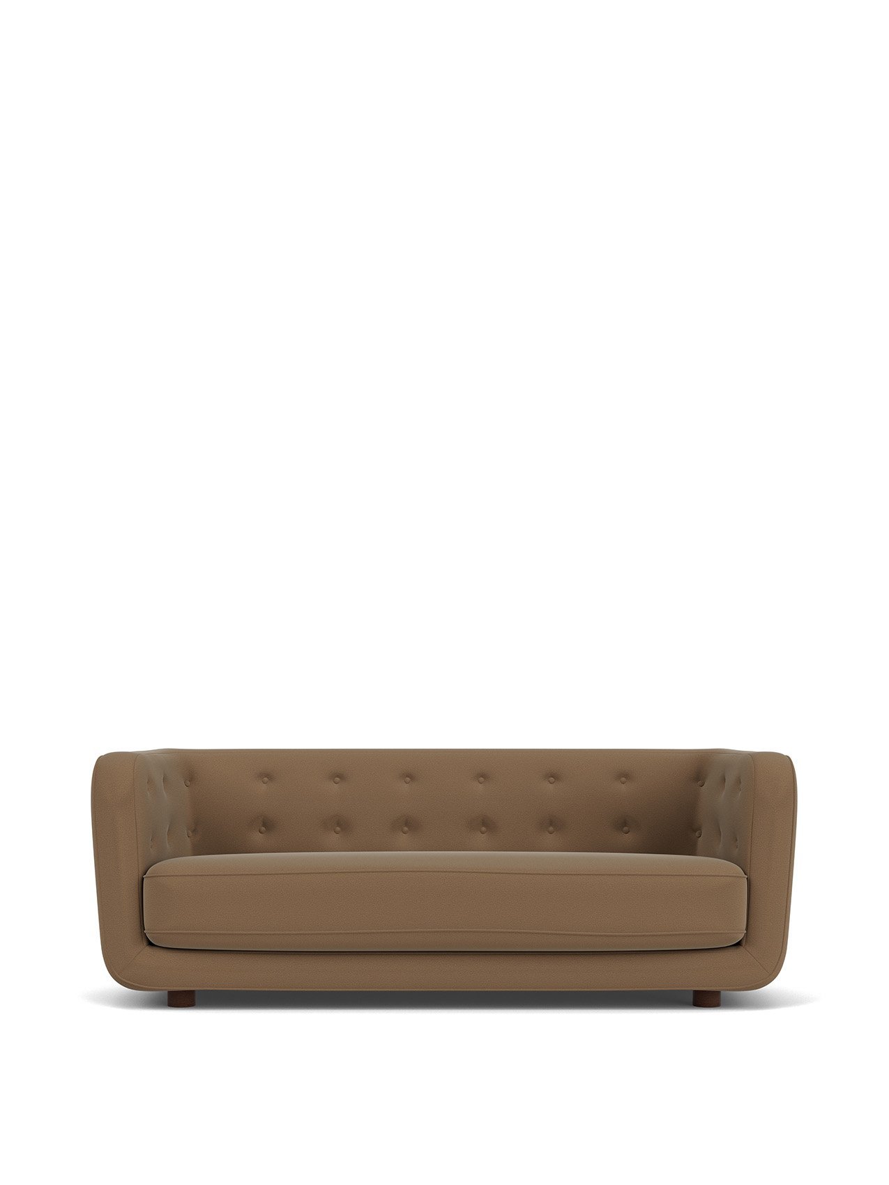 Vilhelm Sofa, Wooden Base, Textile