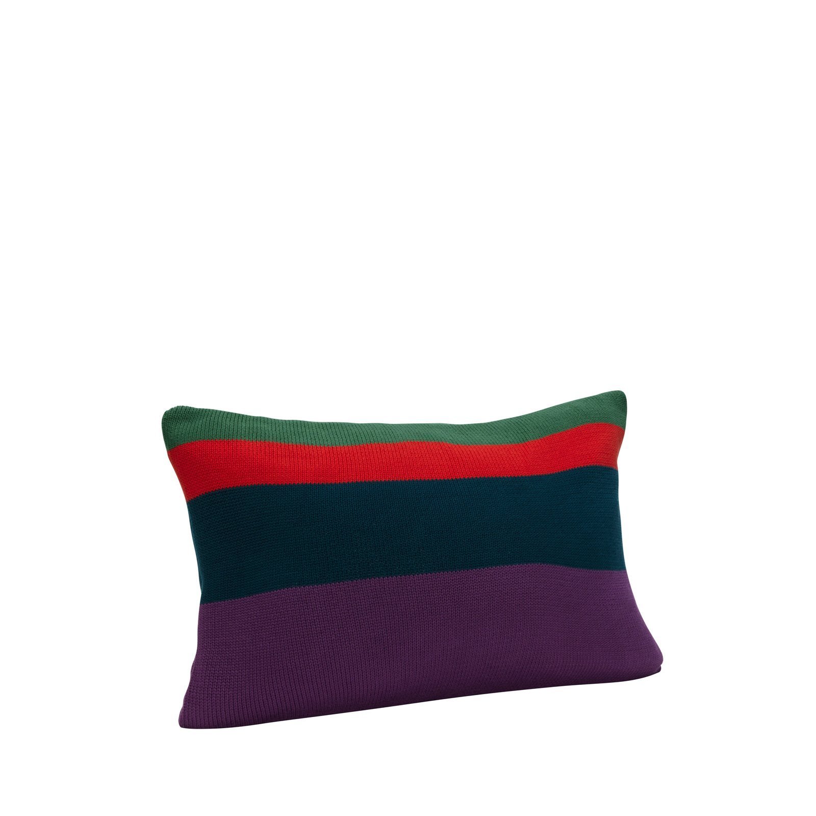 Line Pude  Strikket Grøn/Rød/Lilla