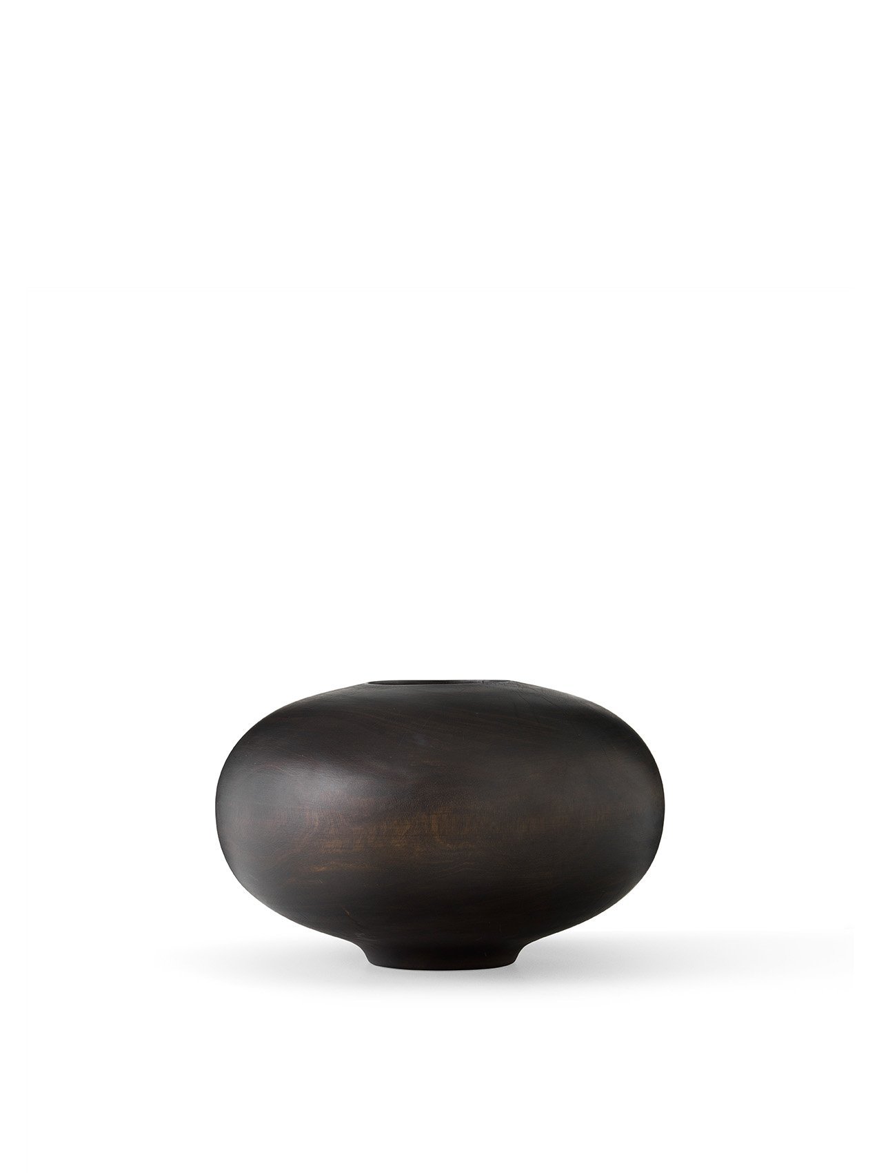 Surround Vase, Mango Wood, Brown