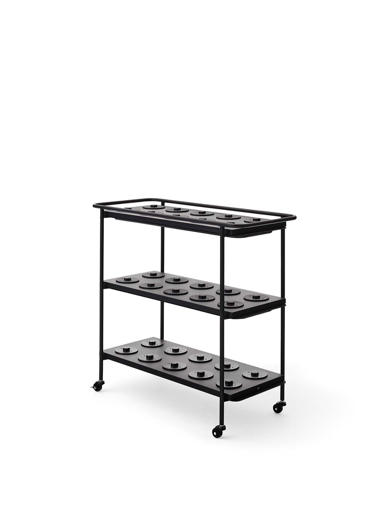Charging Trolley, Steel, Black