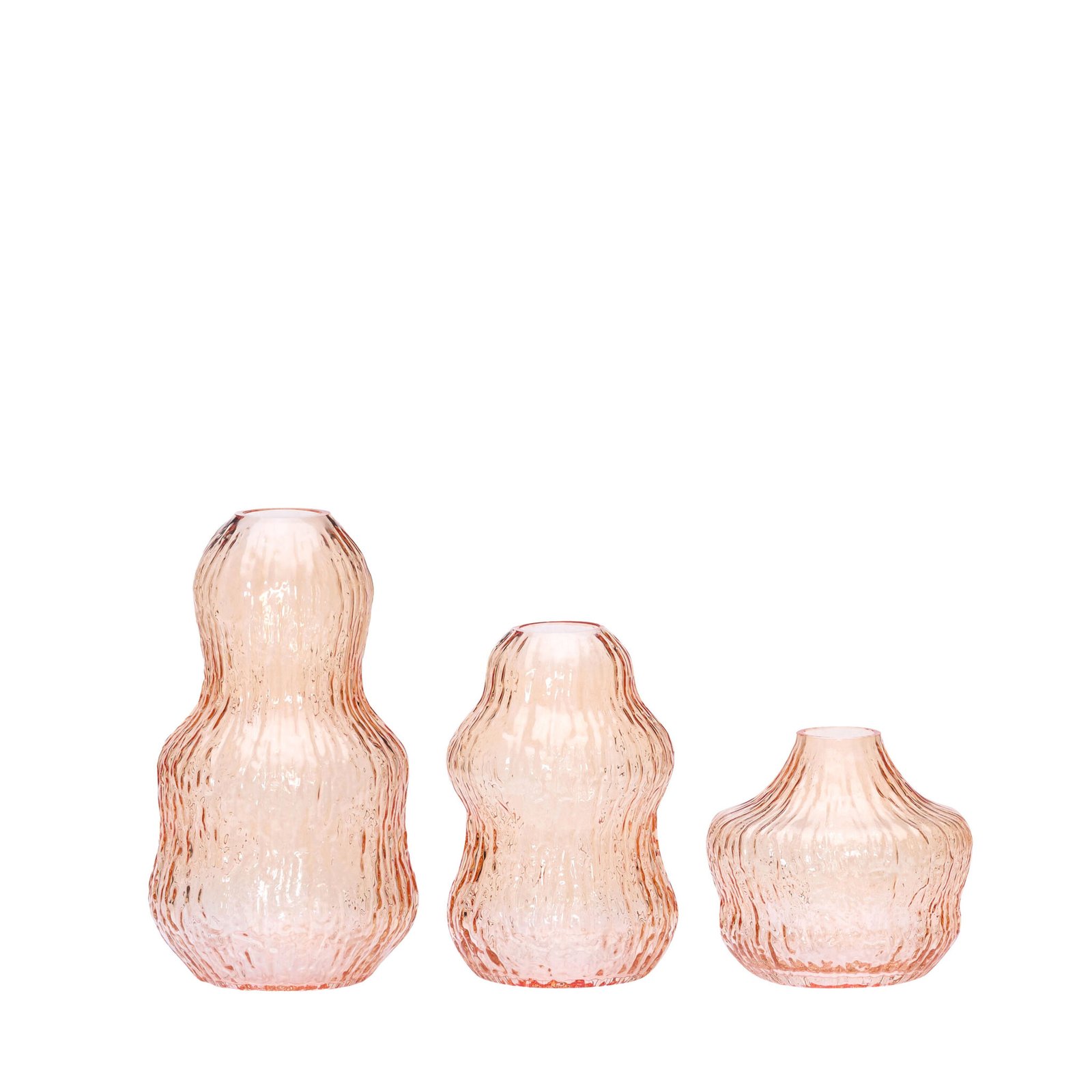 Fuyu Vaser Orange (sæt af 3)