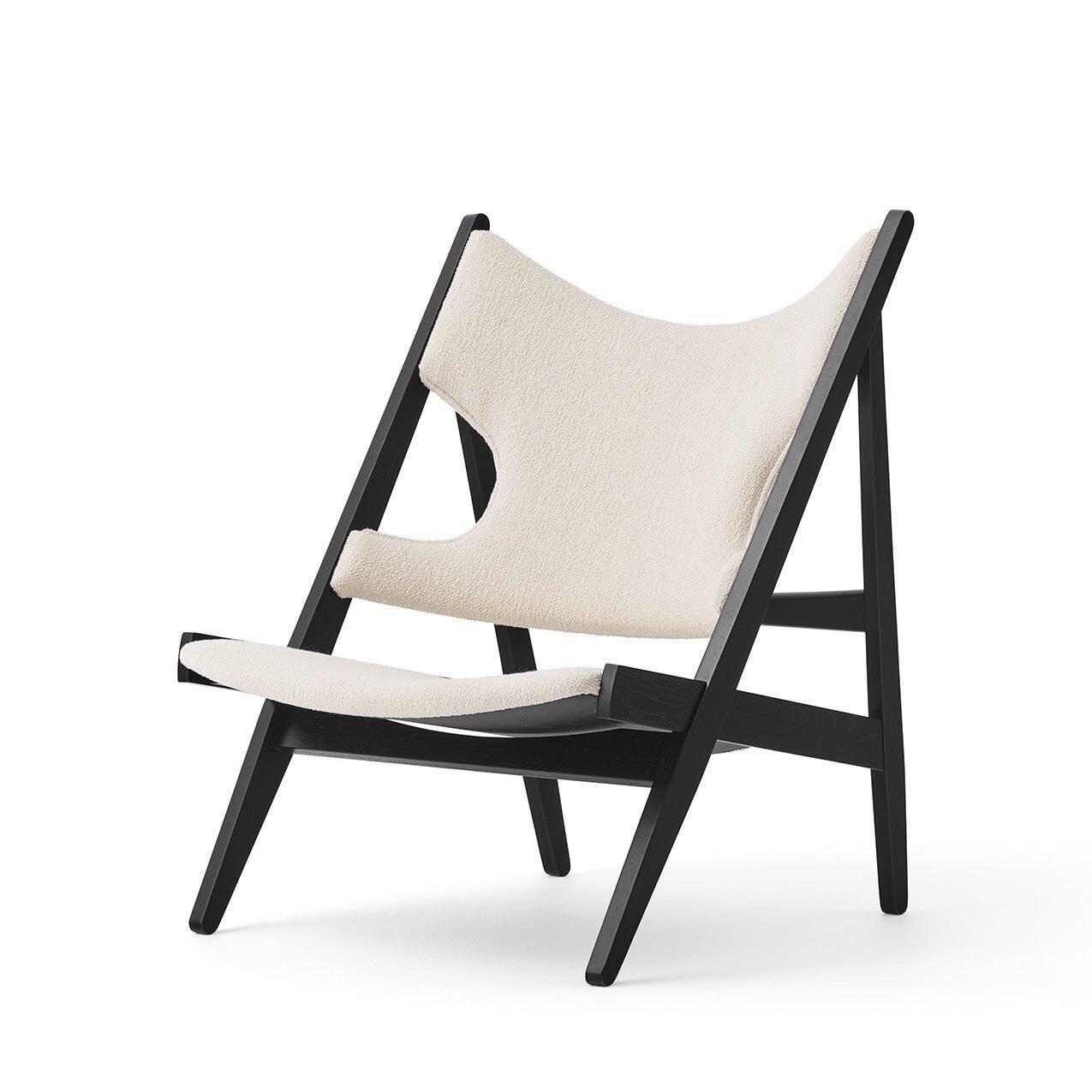 Knitting Lounge Chair, Black Oak