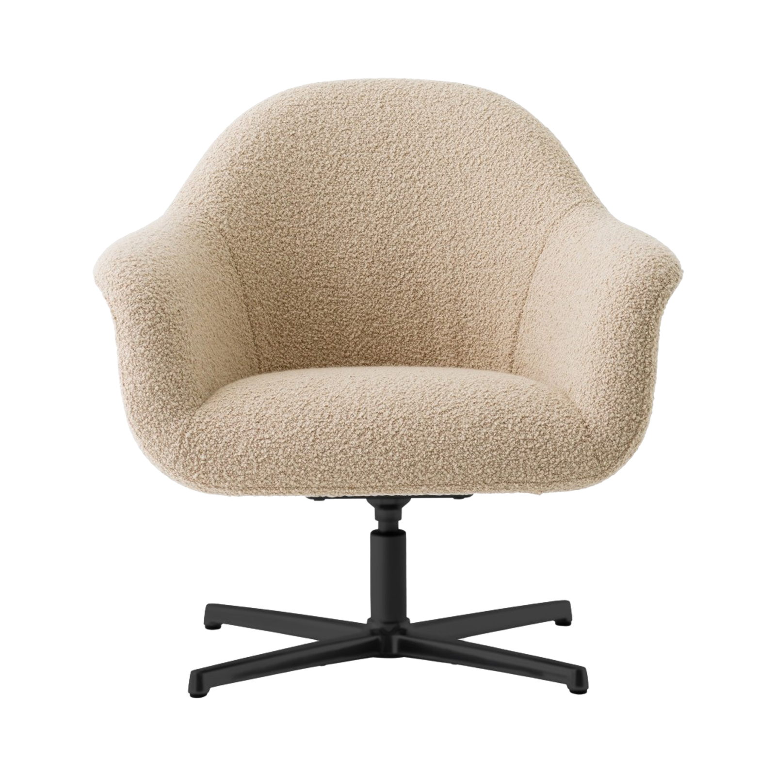 Harbour Lounge Chair, Star Base With Return, Leather