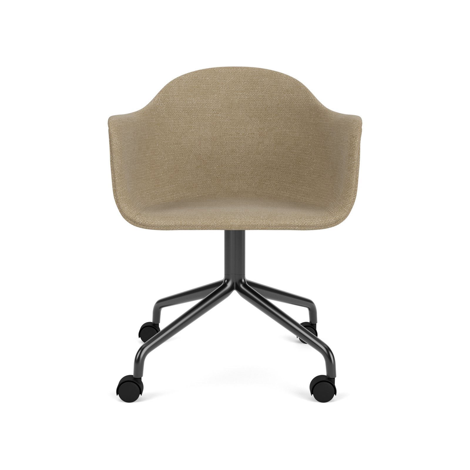 Harbour Dining Chair, Star Base With Casters, Textile