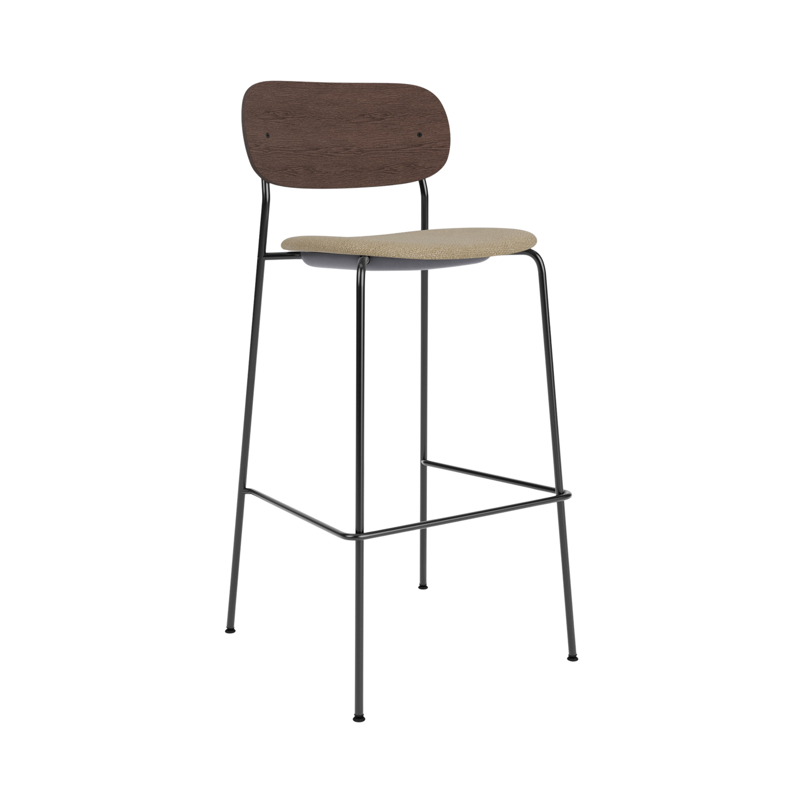 Co Bar Chair, Metal Base, Textile