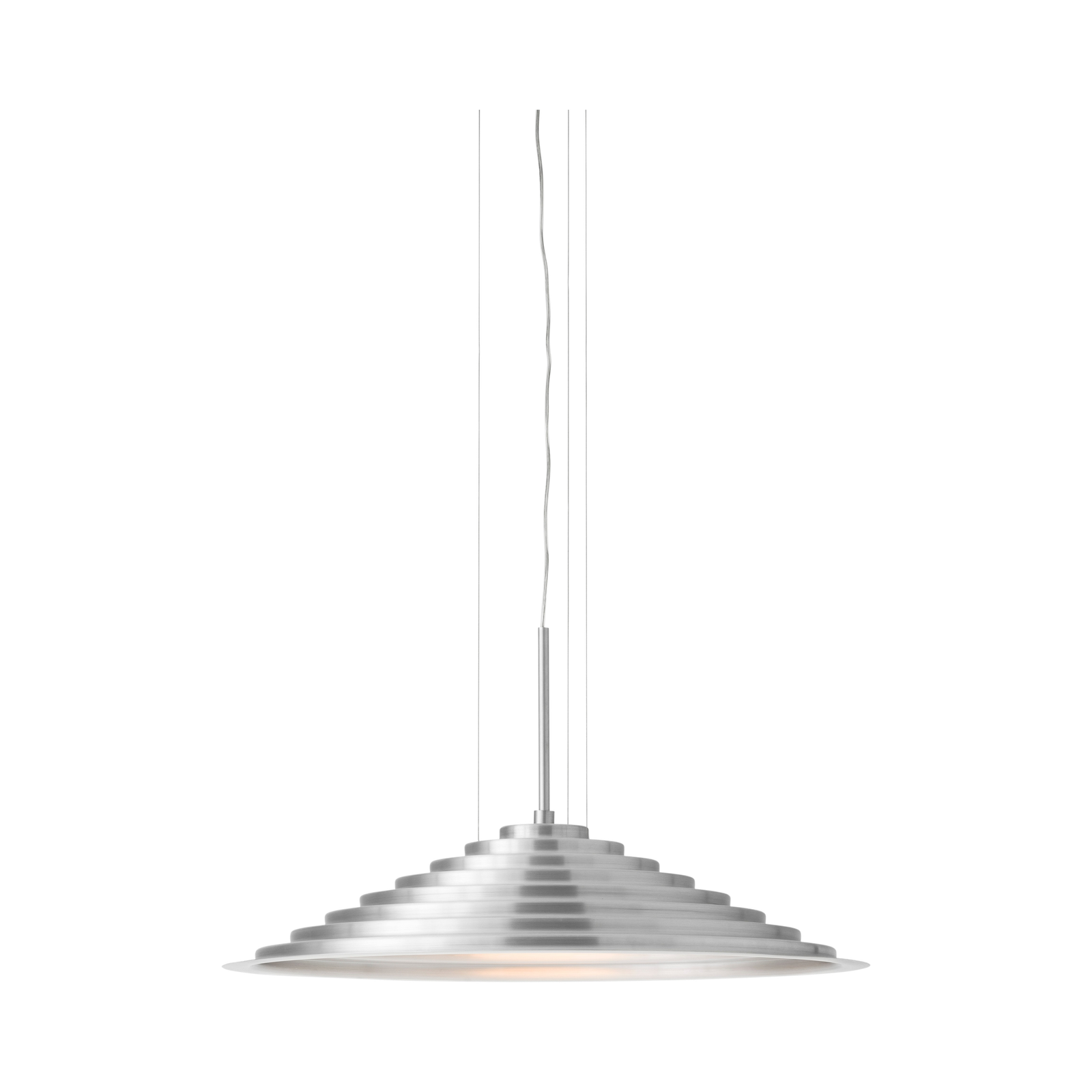 Chancery Pendant Lamp, Aluminium, Brushed - EU / UK - Ø75 cm