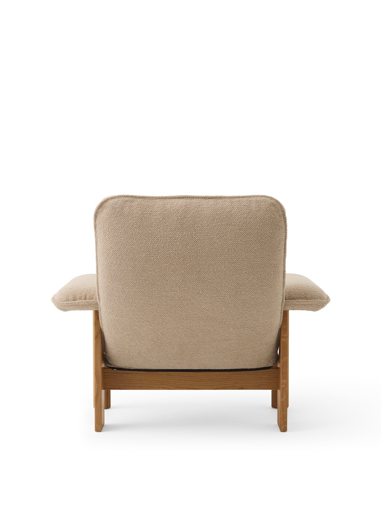 Brasilia Lounge Chair, Wooden Base, Textile