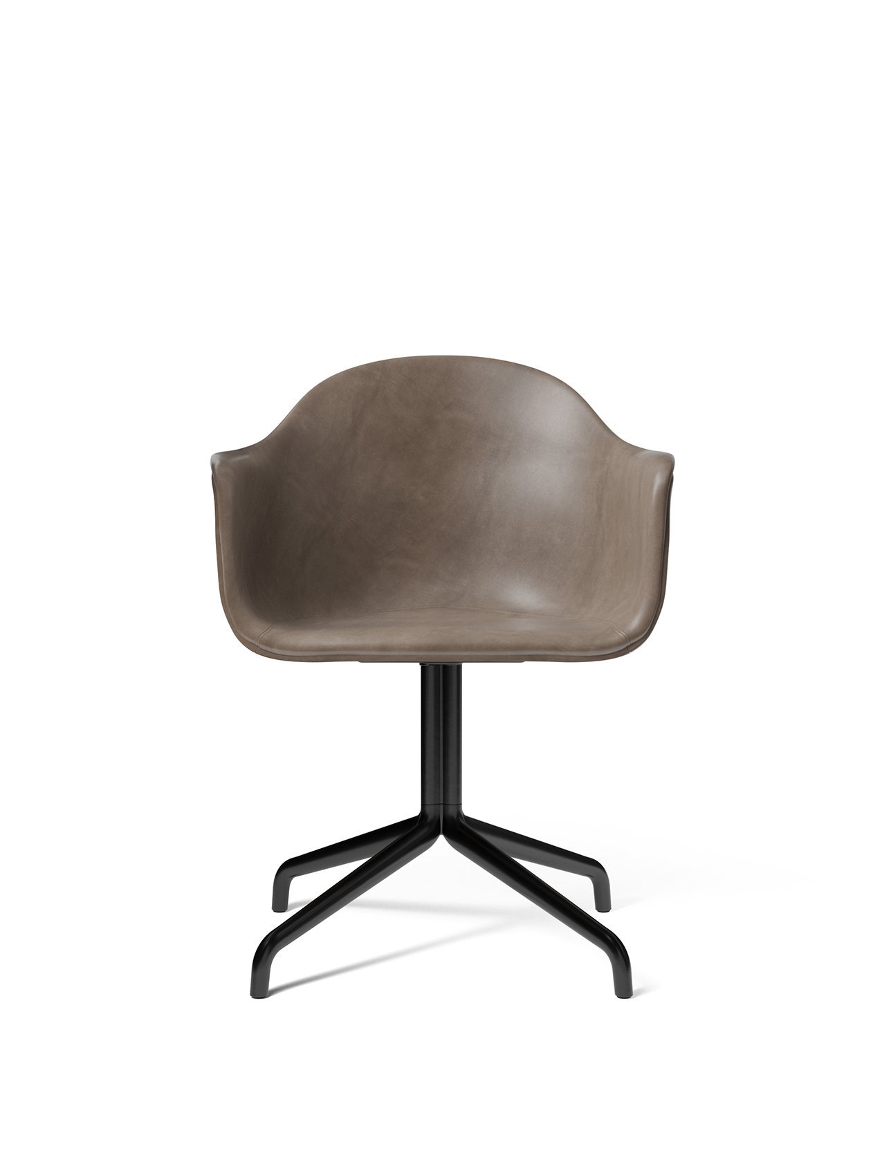 Harbour Dining Chair, Star Base With Swivel, Leather