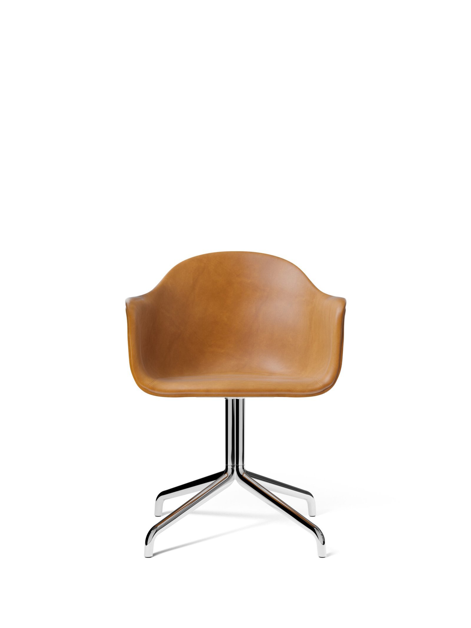 Harbour Dining Chair, Star Base With Return, Leather