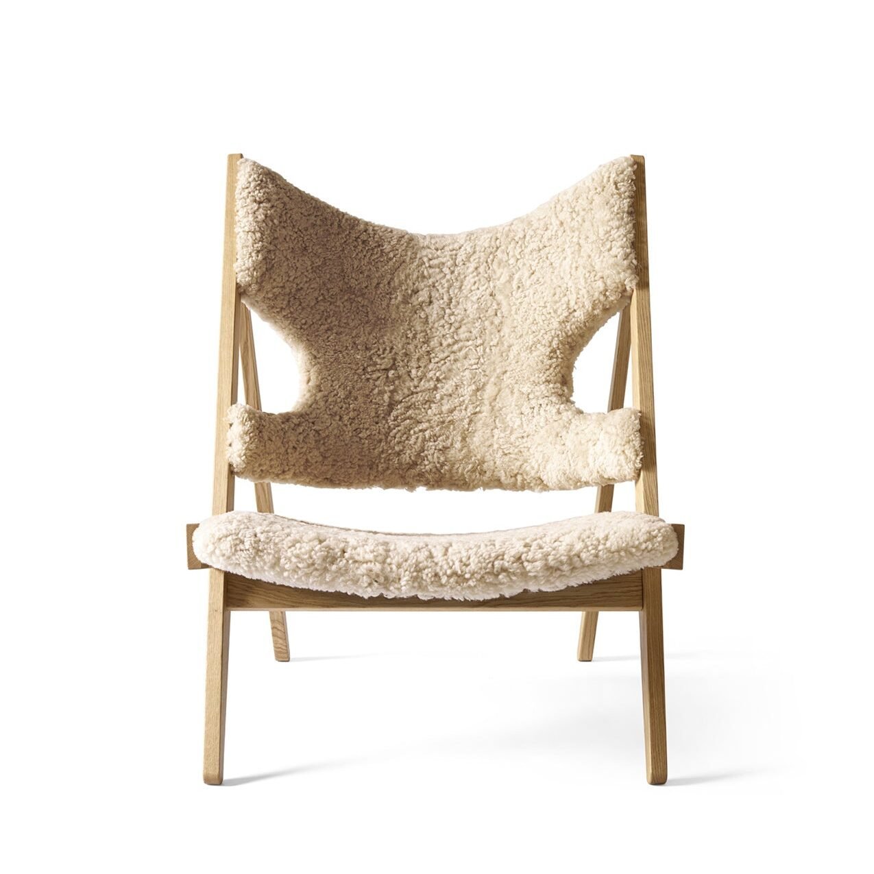 Knitting Lounge Chair, Sheepskin