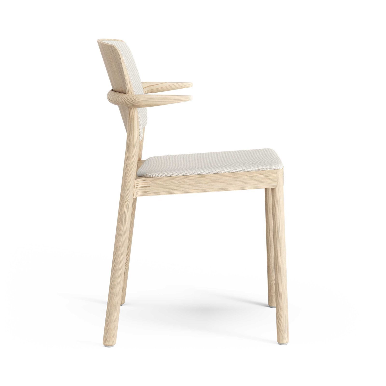 Grace stapelbar karmstol med klädd sits och rygg