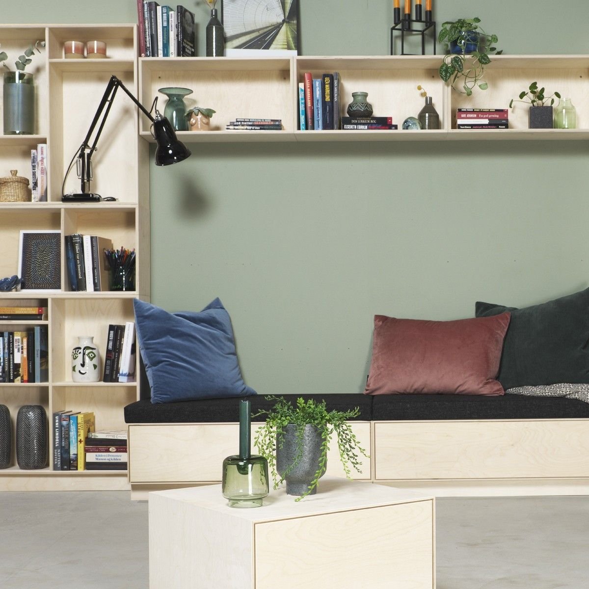 Brick box skuffesektion (hvid front) 60x22x45 cm