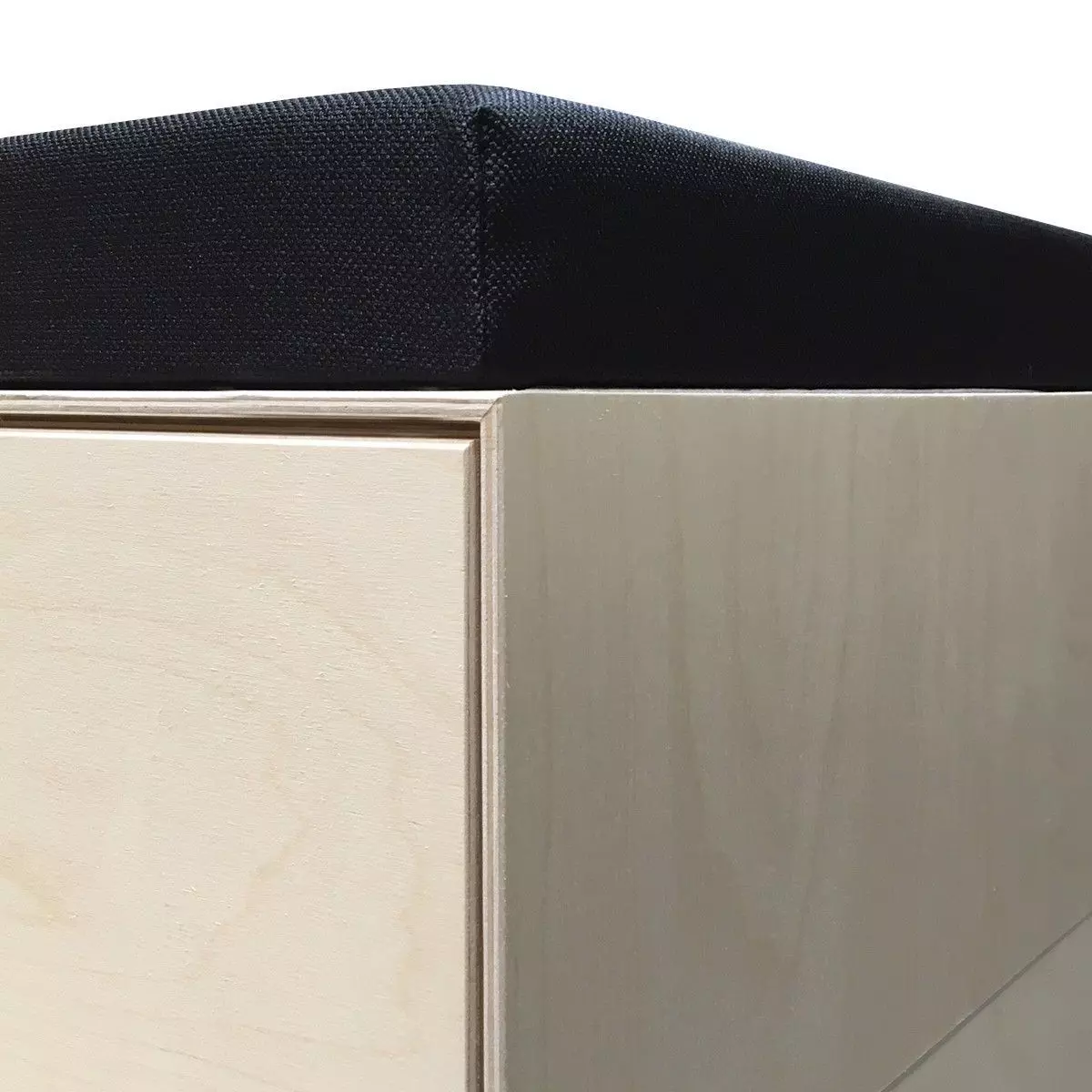 Sort BRICK BOX hynde 90x45x6 cm. (med plade)