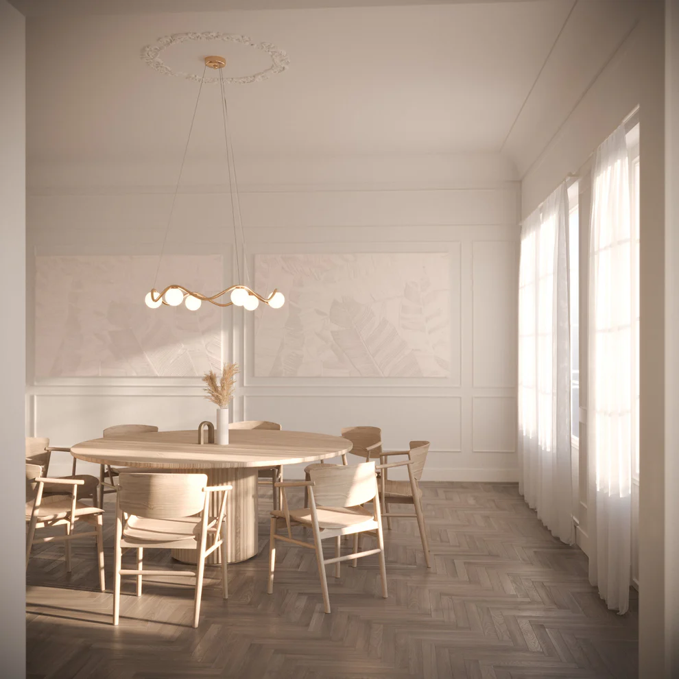 Circle of life chandelier