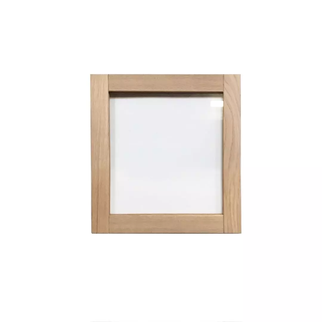 KUBIK glaslåge (ramme i eg) - lille