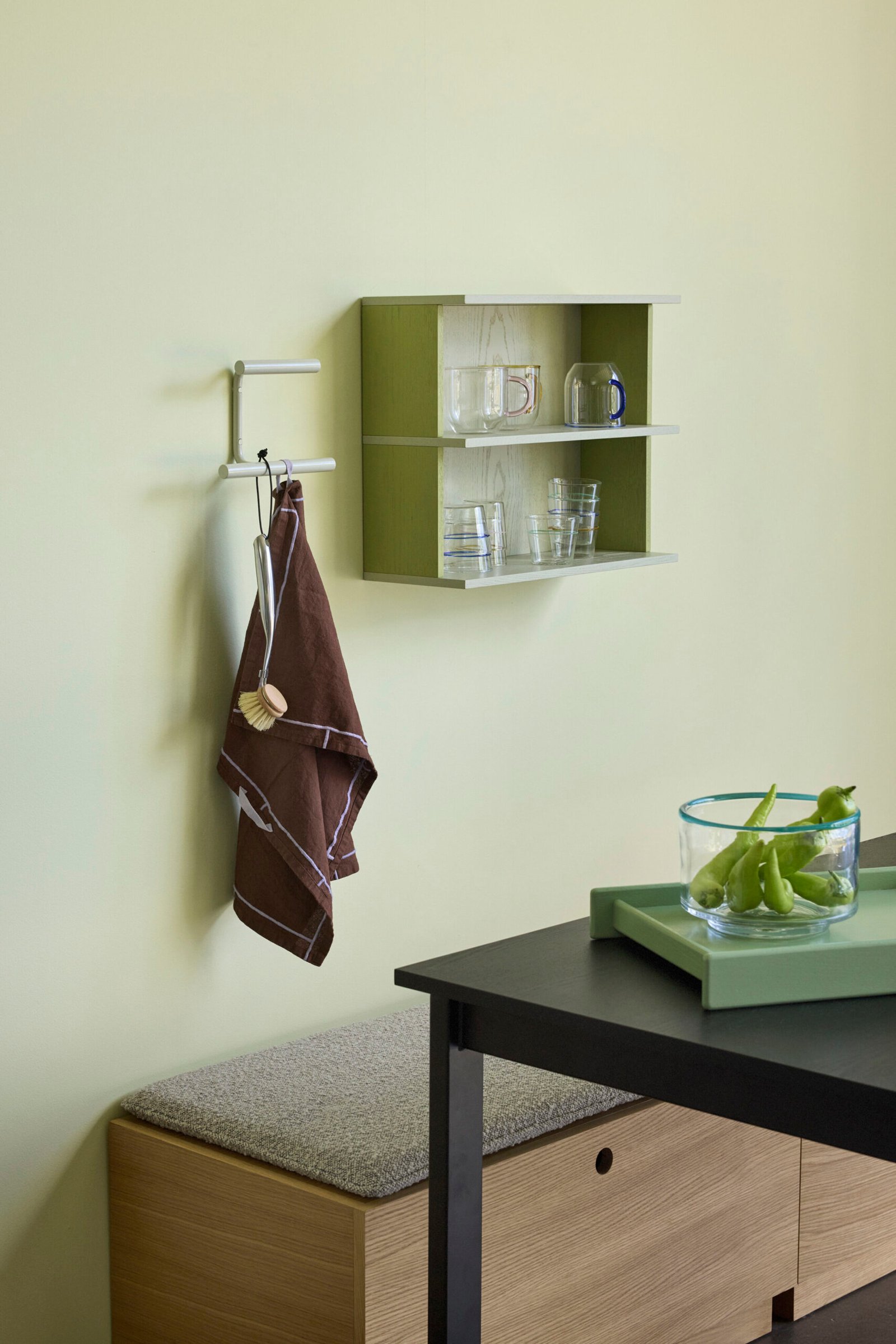 Flip Knagerække Lysegrå