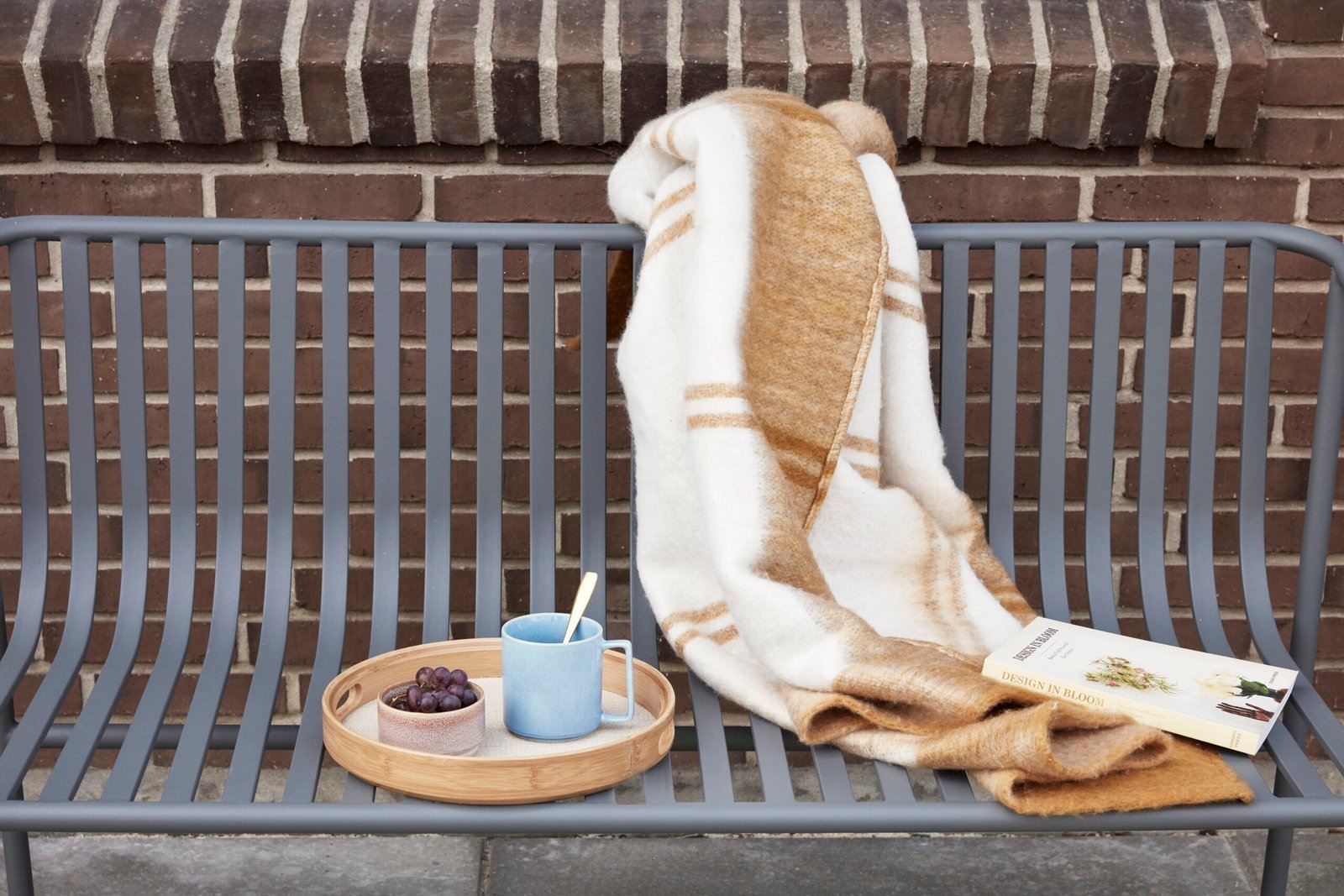 Canvas Bakker Rund Natur (sæt af 2)