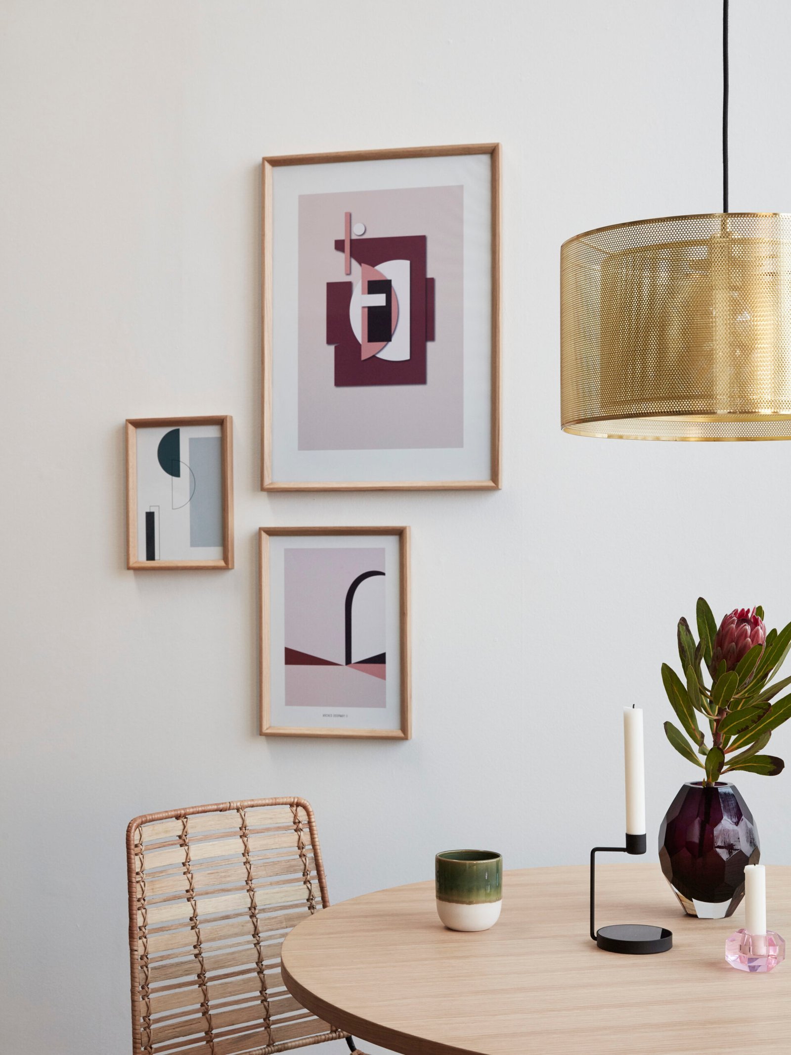 Edge Pendel  Messingfarve