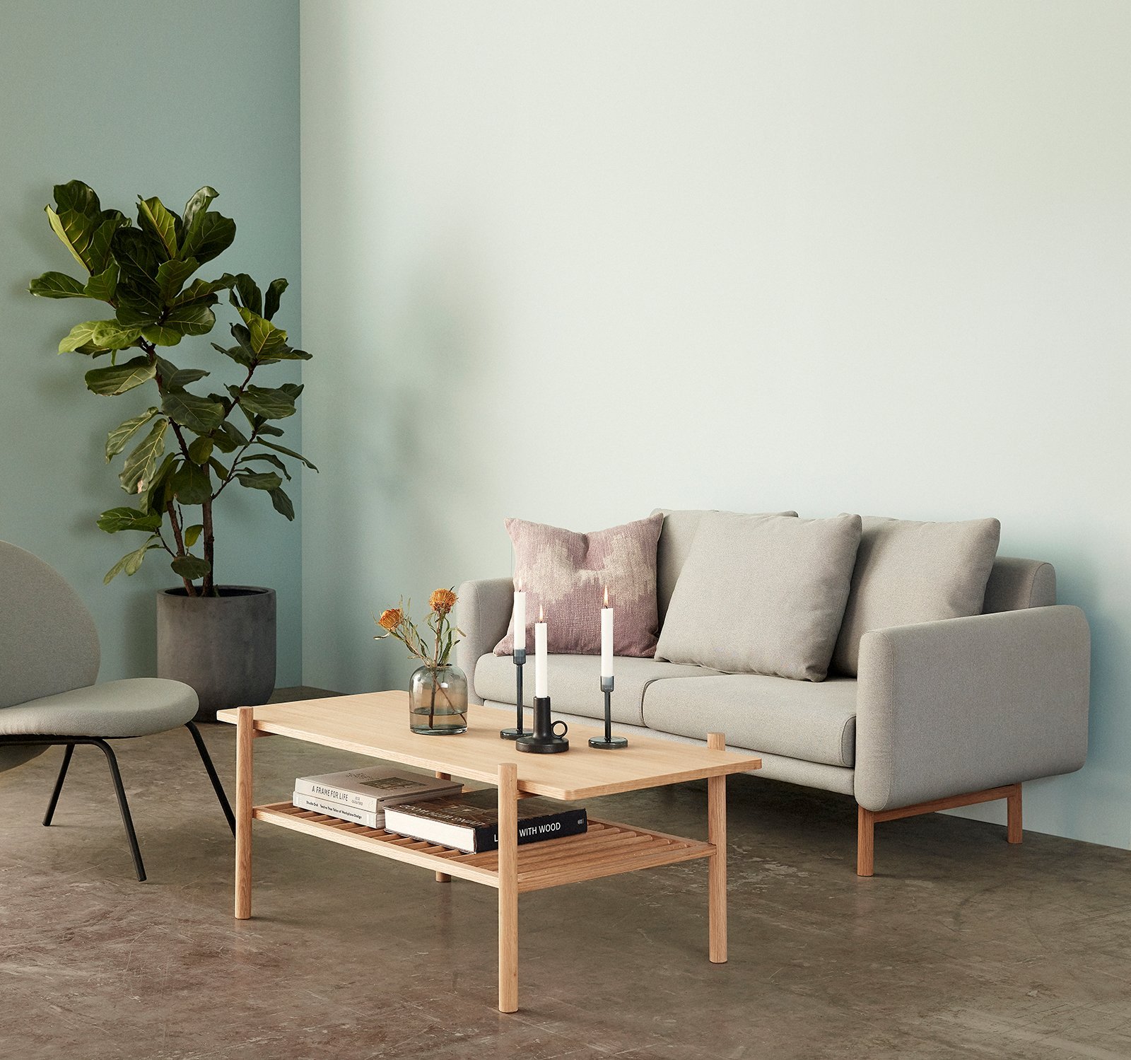 Acorn Sofabord Firkantet Natur