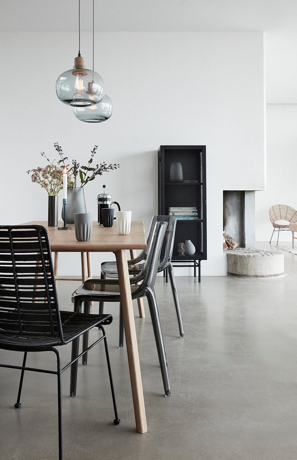 Gleaming Vase Grå (sæt af 3)