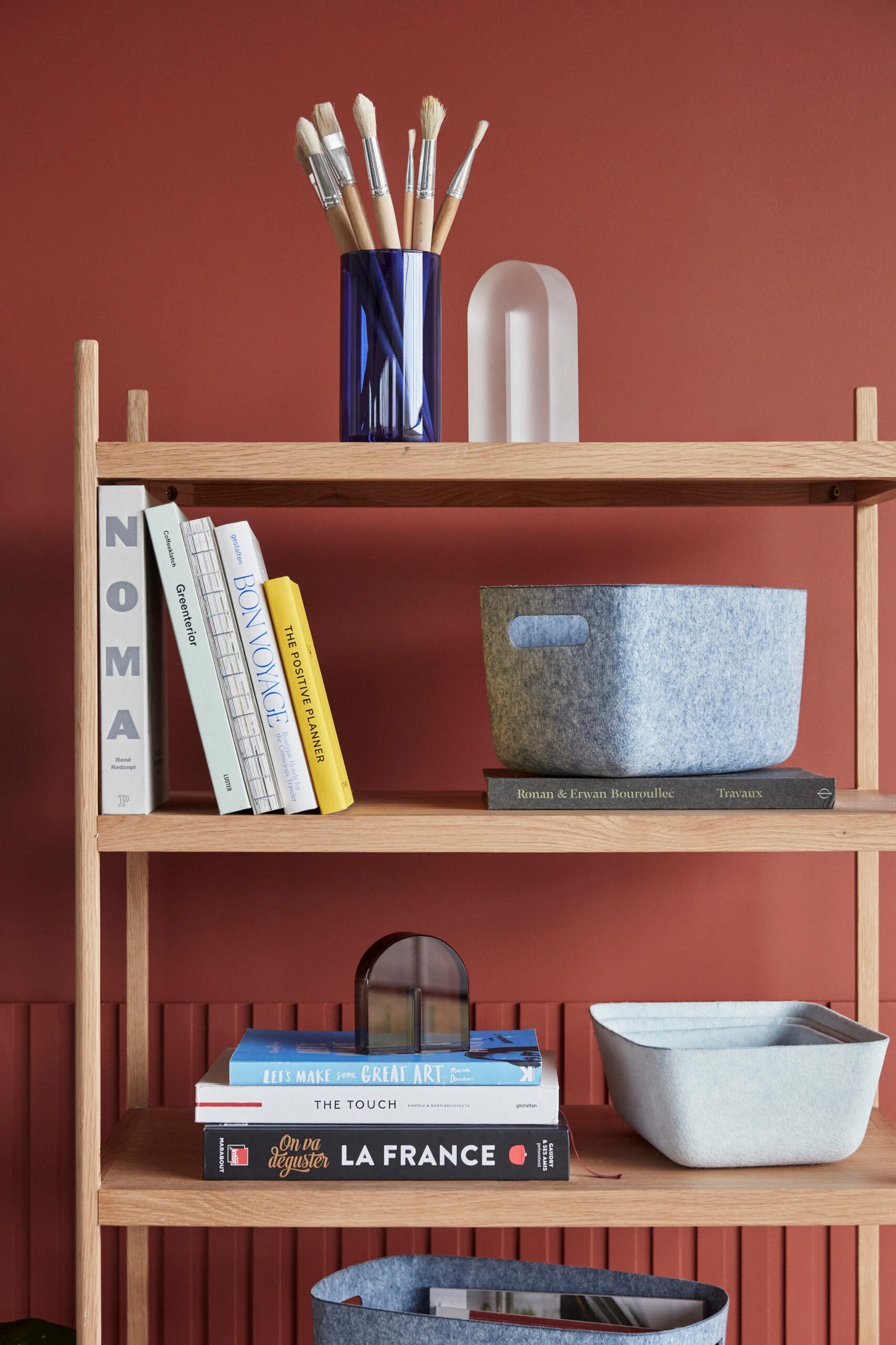 Sortit Filtkurve Lyseblå (sæt af 3)