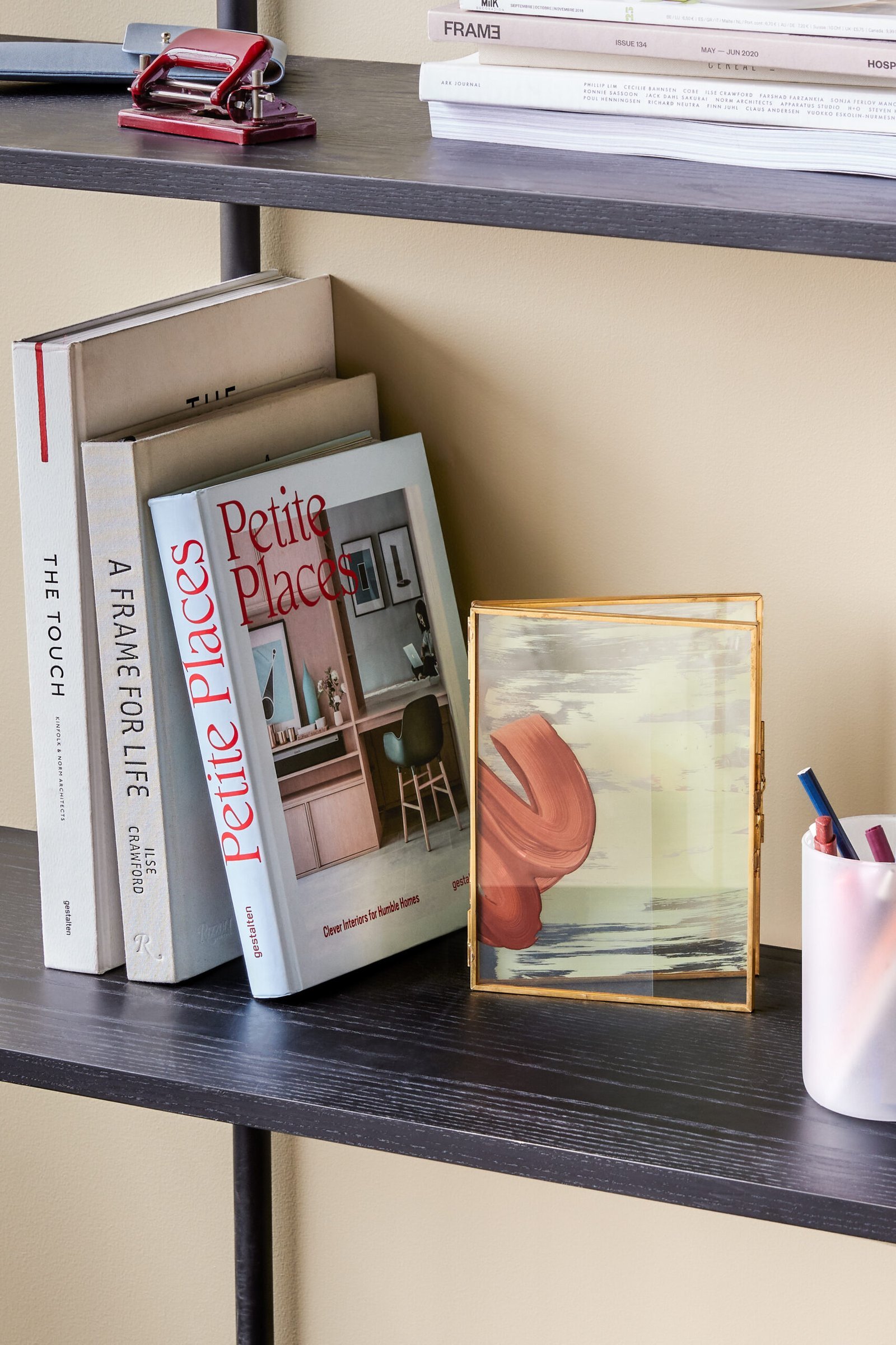 Loft Ramme Dobbel Messingfarve