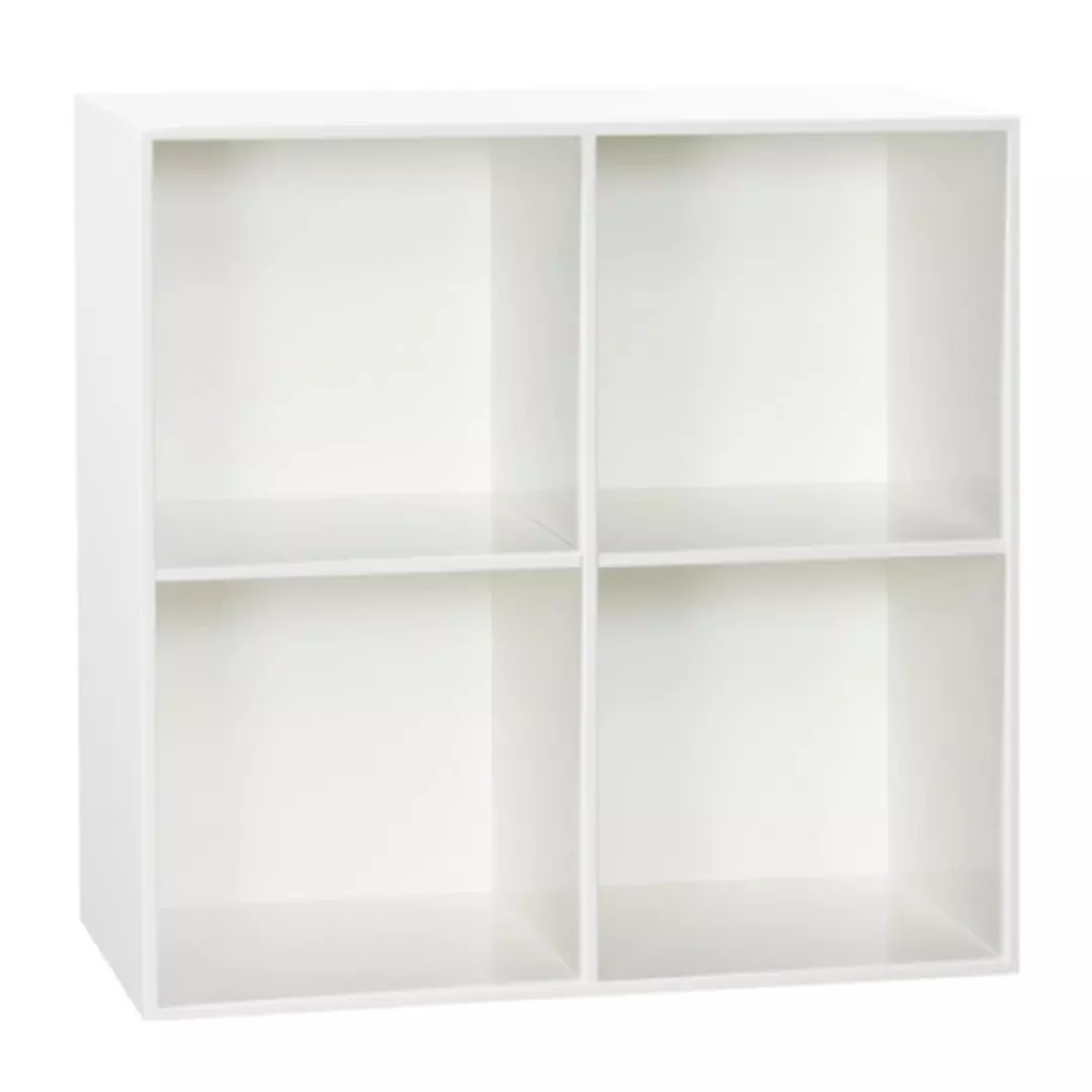 KUBIK Color (hel) reolkasse 4 rum - 70x70 cm