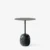 Round Verde Grigio marble base Steel / Deep Green