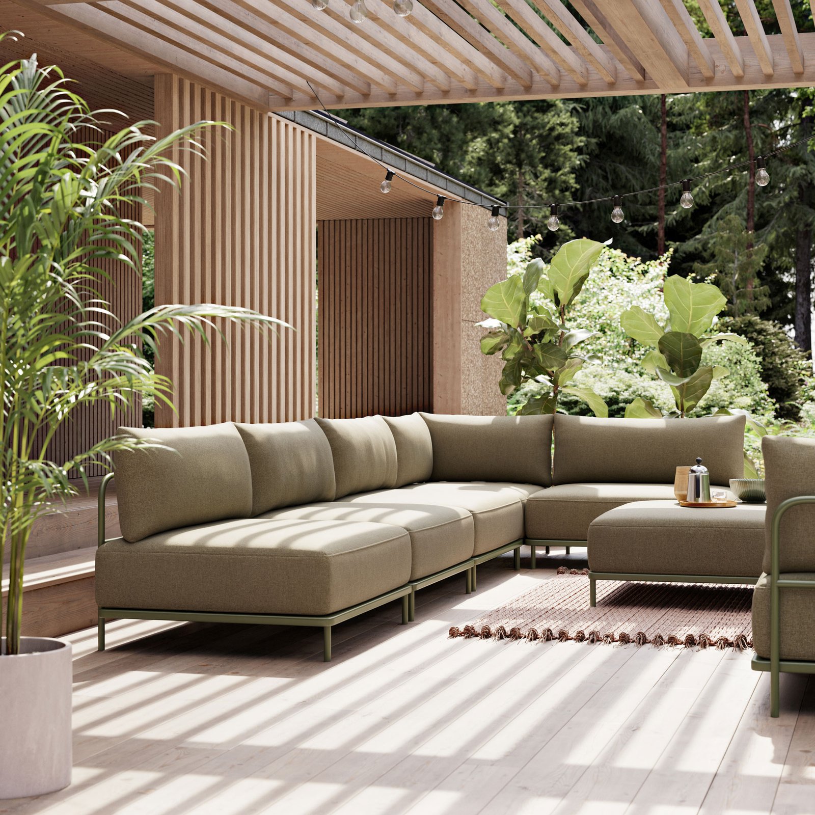 Vincent Outdoor, højre chaiselong module
