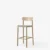 FOOTREST Lacquered solid oak frame / Natural linen webbing