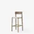 FOOTREST Smoked oiled oak frame / Natural linen webbing