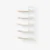 Alabaster / Lacquered oak shelves