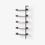 Anthracite / Lacquered walnut shelves