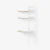 Alabaster Lacquered oak / Lacquered oak shelves