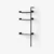Anthracite Lacquered walnut / Anthracite shelves