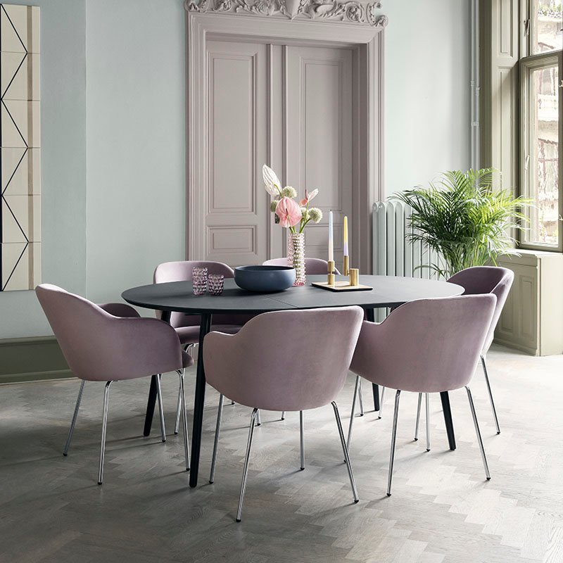 Amelia, Spisebord, Ø 120 cm (L120 - 170 cm)