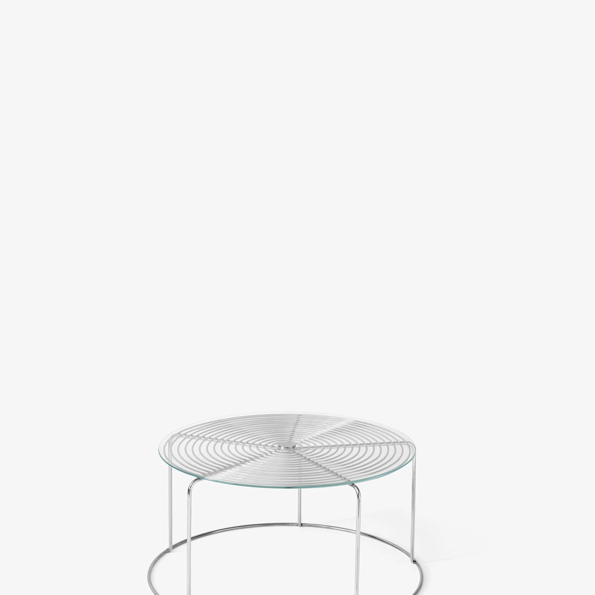 Wire Coffee Table Glass Top VP17