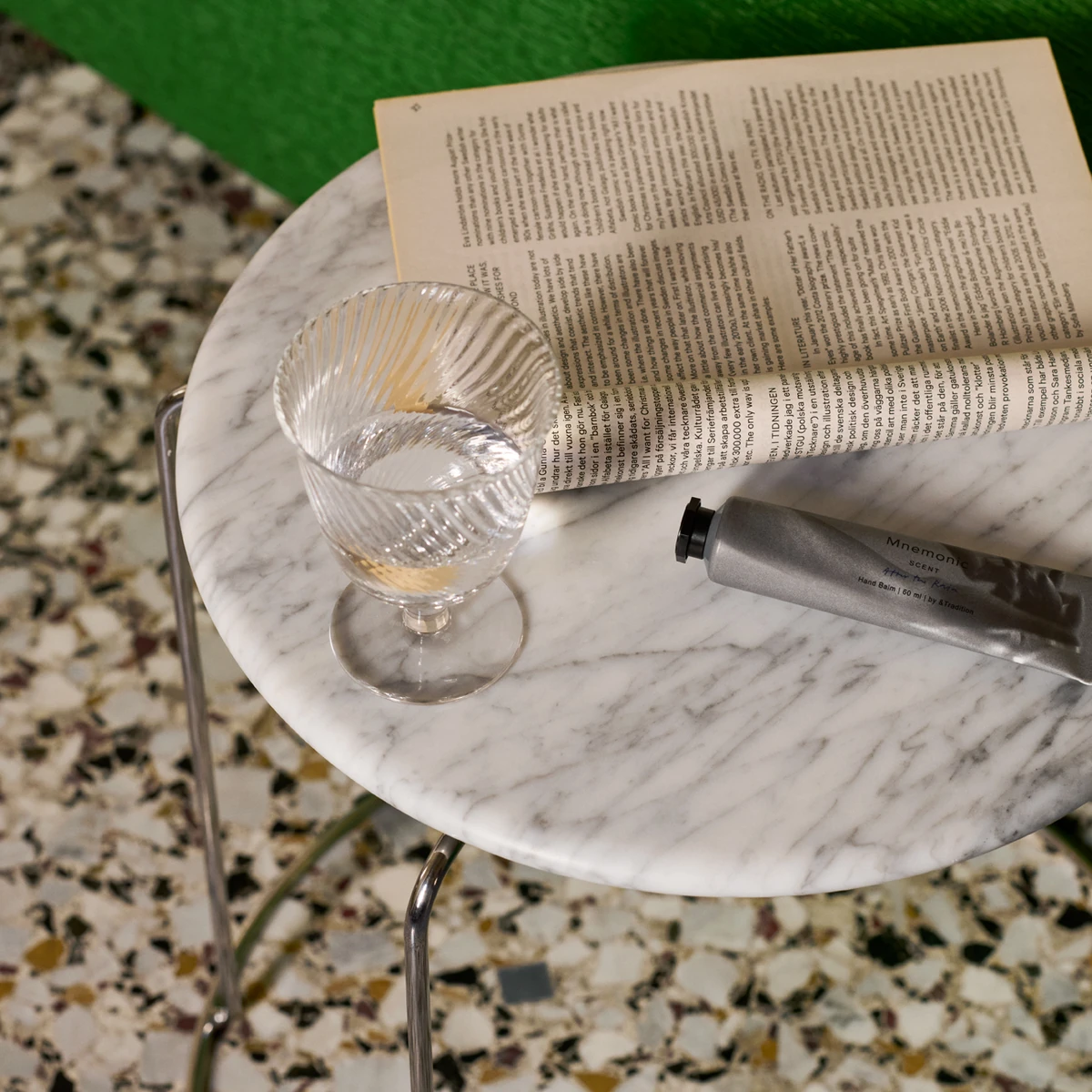 Wire Stool Marble Top VP11