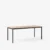 Black frame Veneer / Lacquered oak / Edge Solid lacquered oak